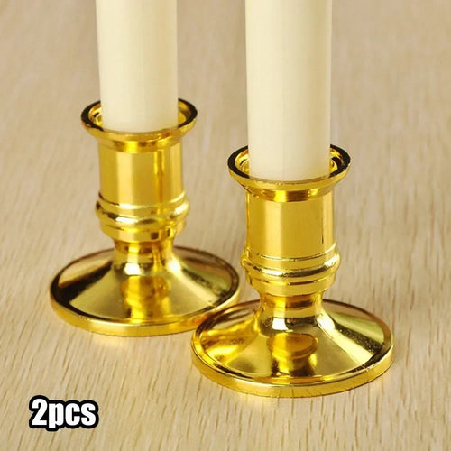 lot de 2 bougeoirs coniques pour décoration mariage et fêtes - vue 8 sur 7