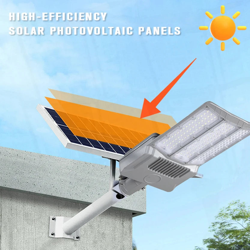 20000W Split Solar Street Light Outdoor Aluminum Solar Street Light Garden Sunlight House Remote Control Waterproof Wall Lamp - vue 4 sur 41