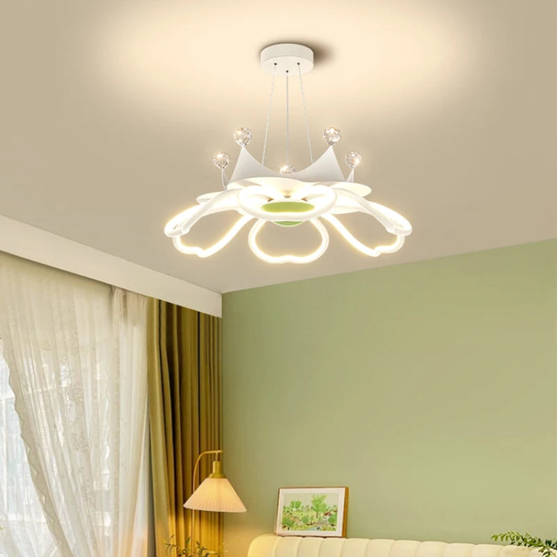 plafonnier moderne en forme de fleur pour décoration romantique - vue 3 sur 14