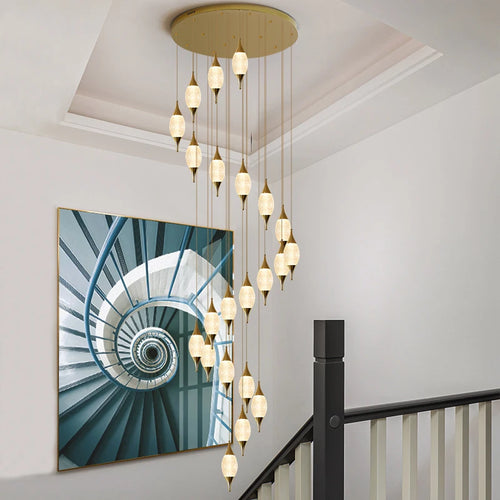 lustre moderne pour décoration d'hôtel et restaurant - vue 6 sur 12