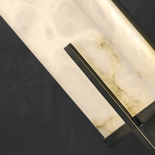 Applique murale Led en laiton doré et marbre - vue 7 sur 8
