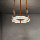 lustre circulaire en marbre led de luxe suspendu