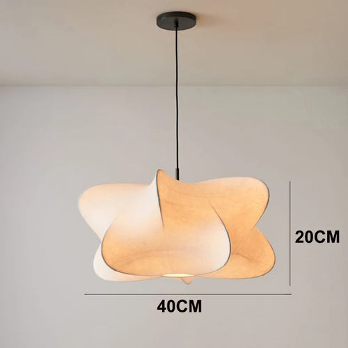 suspension en soie design créatif style wabi sabi - vue 9 sur 14