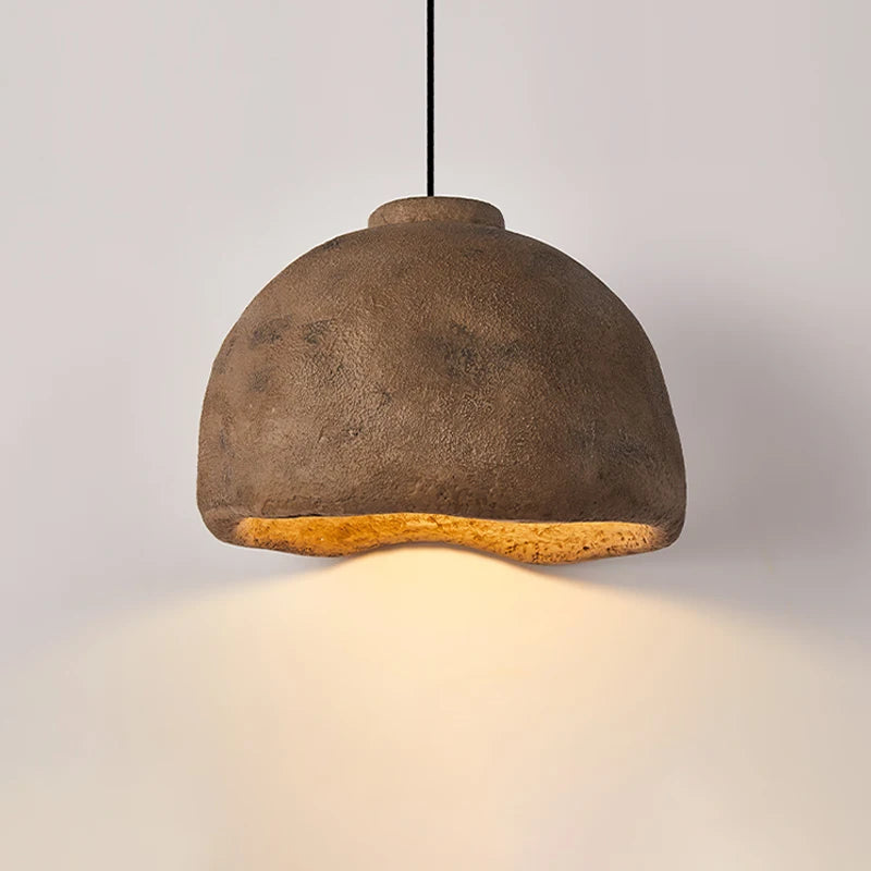 Nordique wabi-sabi vent suspension LED lumières lustre Restaurant Bar Loft salle à manger décor à la maison chambre chevet suspension luminaire - vue 3 sur 15