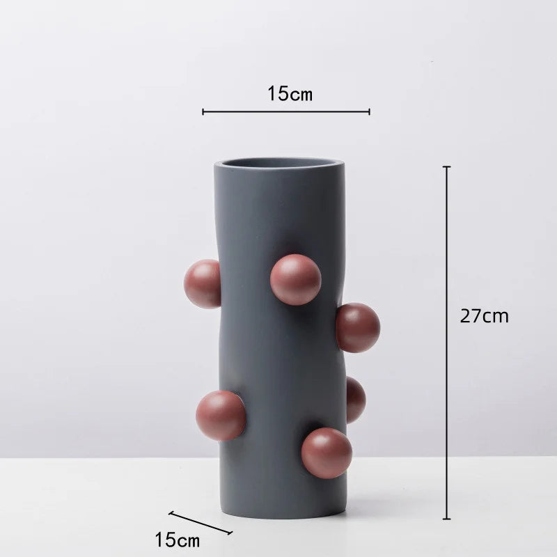 vase créatif géométrique pour composition florale décorative - vue 7 sur 9