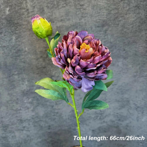 bouquet de pivoines artificielles en soie pour mariage et décoration intérieure - vue 10 sur 21