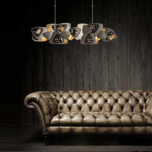 lustre en cristal design tendance éclairage à led moderne - vue 2 sur 12