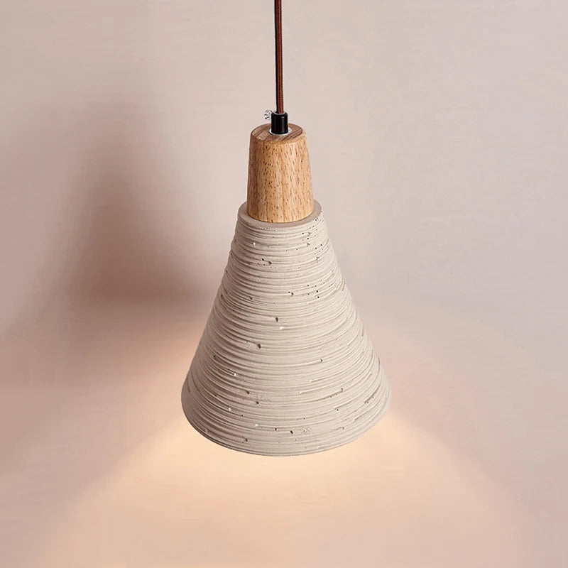 Suspension style japonais cloche en forme de crème Style lustre décoratif Bar - vue 6 sur 6