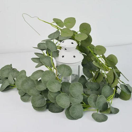 vignes d'eucalyptus artificielles pour décoration de mariage et événements - vue 3 sur 7