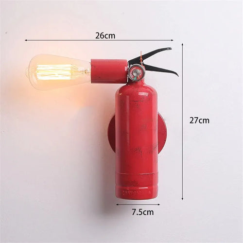 Rétro applique murale LED lampe extincteur forme gaz pour Restaurant Bar éclairage couloir allée thé maison loisirs décoration luminaires - vue 7 sur 7