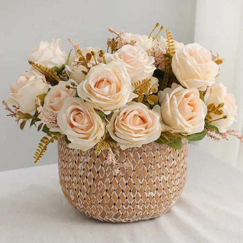 bouquet de roses artificielles pour décoration de jardin - vue 2 sur 10