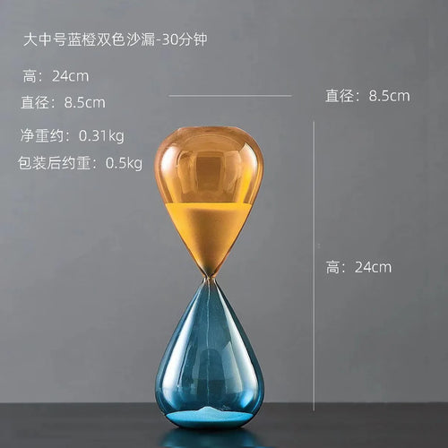 décoration sablier créative en verre pour intérieur élégant - vue 7 sur 16