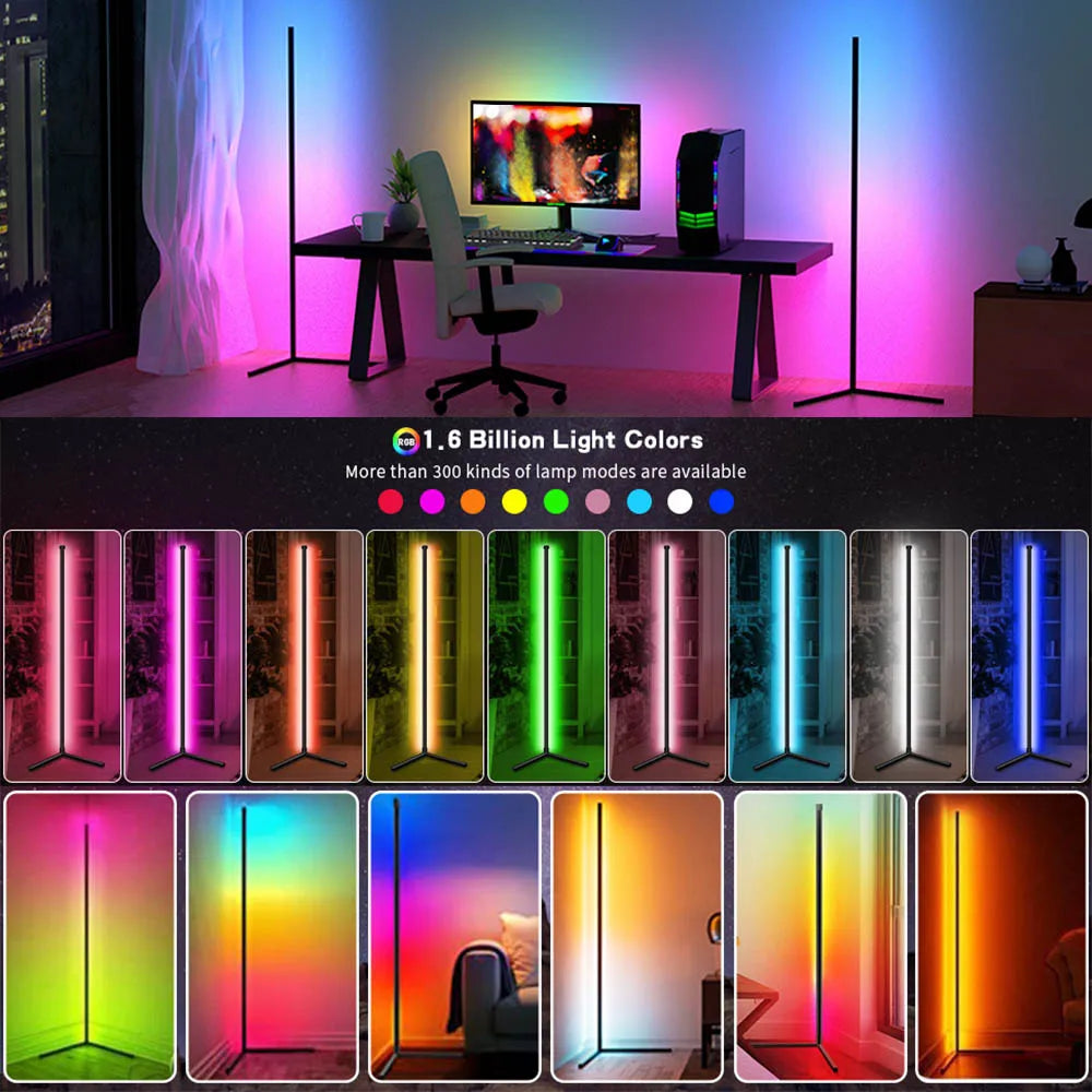 lampe salon smart rgb couleur musique télécommande - vue 3 sur 7