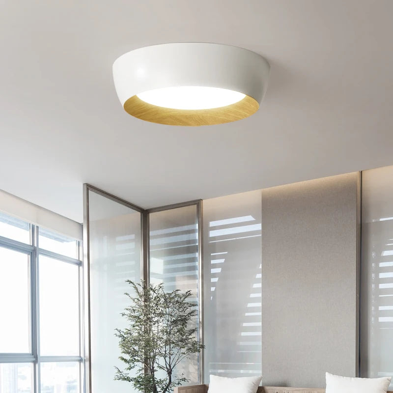 Plafonniers LED nordique pour salon chambre couloir Luminaire blanc noir gris lampe 	 lustres e pendentes - vue 5 sur 16