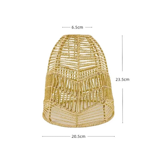 lustre suspendu en rotin abat-jour pour éclairage suspendu - vue 15 sur 17