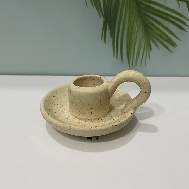 bougeoir en céramique nordique pour décoration intérieure élégante - vue 9 sur 18