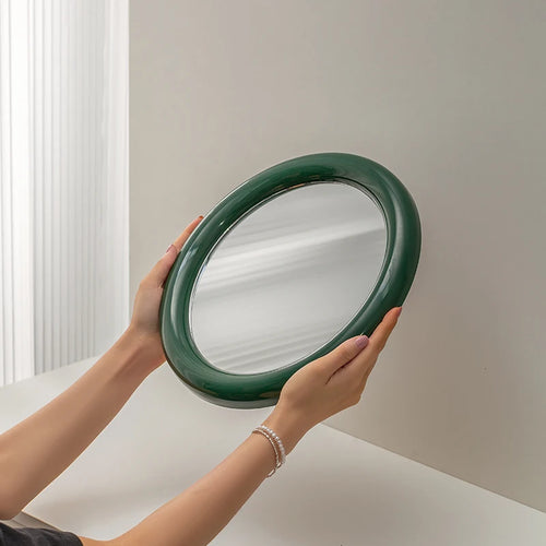 miroir de maquillage rond nordique simple et élégant - vue 6 sur 11