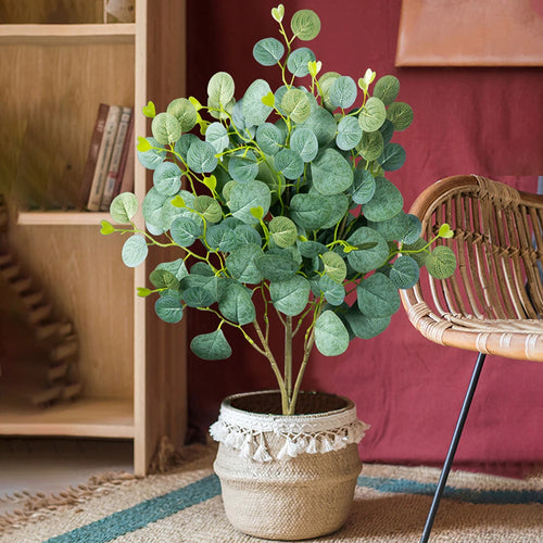 plantes d'eucalyptus artificielles pour décoration intérieure et extérieure - vue 4 sur 9