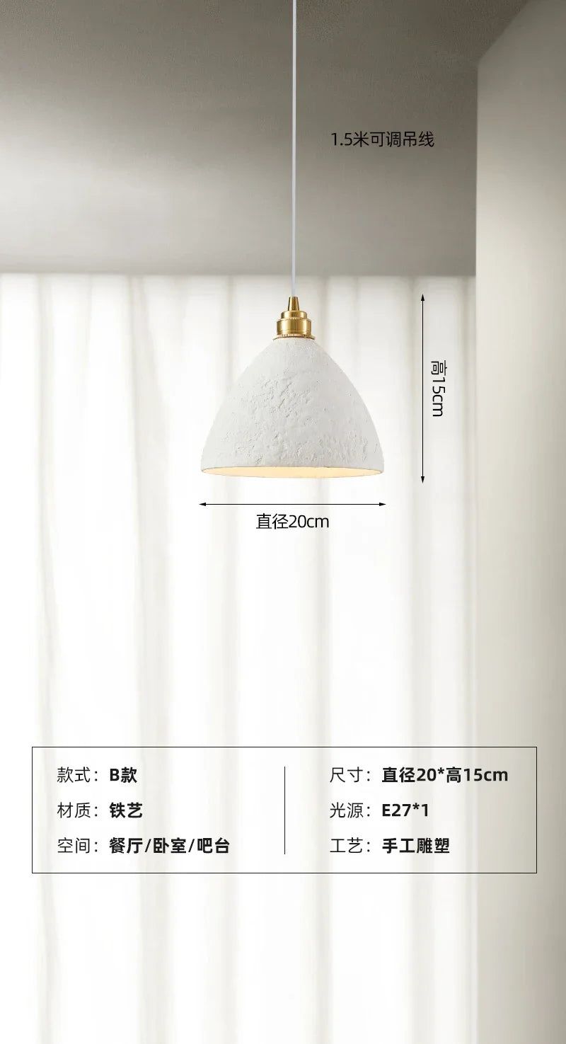 suspension artisanale wabi-sabi pour ambiance japonaise moderne - vue 7 sur 16