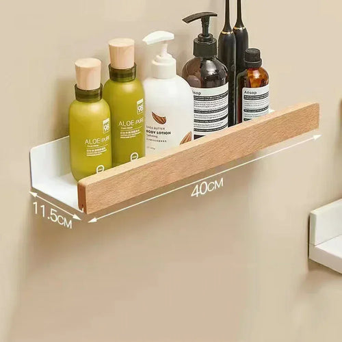 étagère en bois support d'angle sans perçage pour rangement - vue 14 sur 14