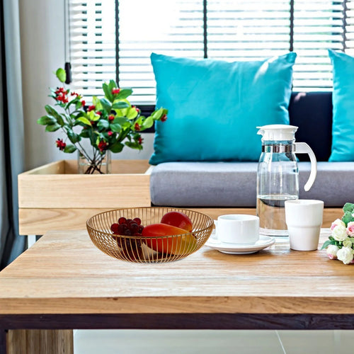 panier de rangement en fer forgé pour décor rustique - vue 7 sur 8