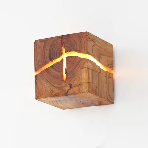 applique murale en bois massif au design nordique créatif - vue 2 sur 7