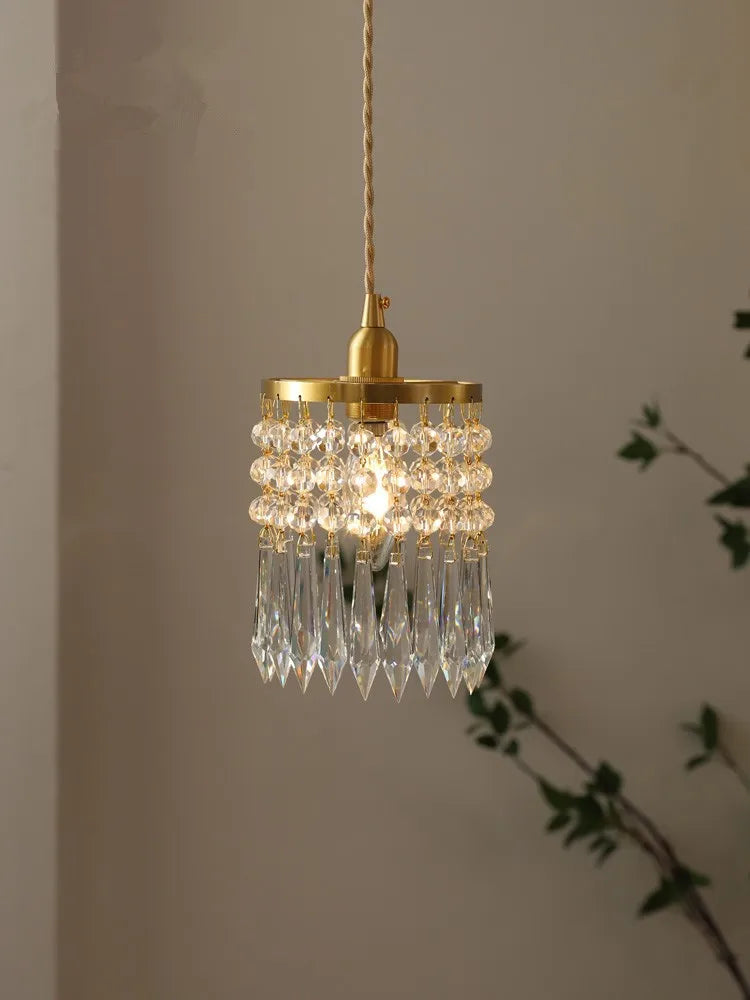 lustre romantique en cristal pour décoration intérieure élégante - vue 4 sur 7