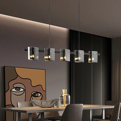 lustre à led postmoderne en cristal pour intérieur élégant - vue 3 sur 10