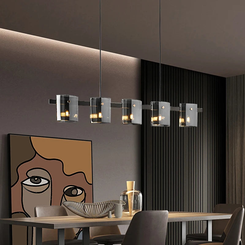 lustre à led postmoderne en cristal pour intérieur élégant - vue 3 sur 10