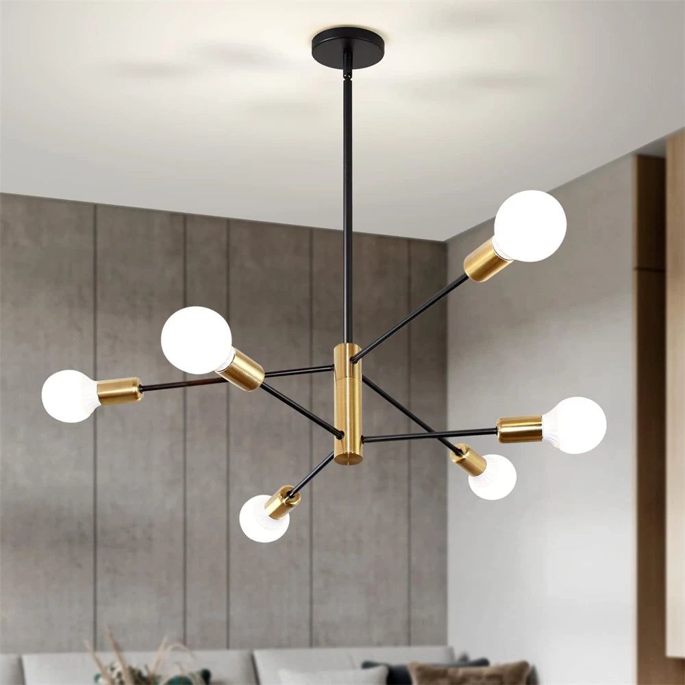 lustre de luxe moderne suspension led décoration nordique - vue 3 sur 11