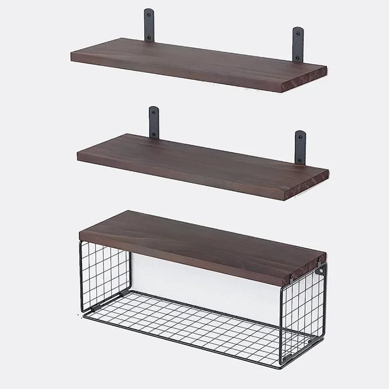 étagères flottantes en bois pour rangement et décoration intérieure