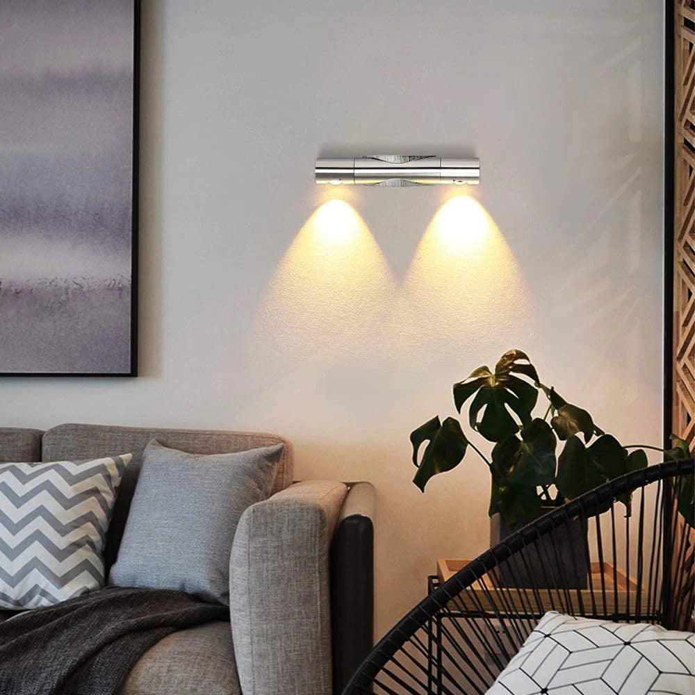 applique murale led moderne rotative pour intérieur décoratif - vue 5 sur 7