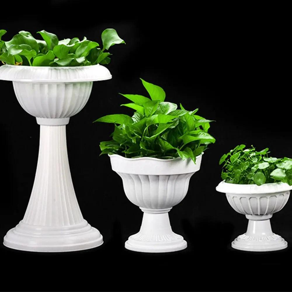 pot de fleurs romain en plastique style rétro romantique pour événements - vue 1 sur 13