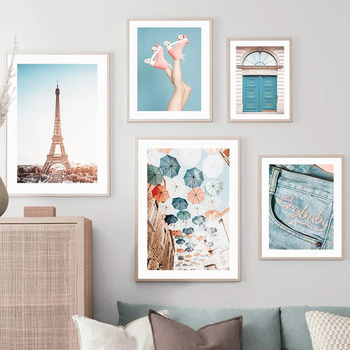décoration artistique nordique ville londres paris pour filles - vue 3 sur 6