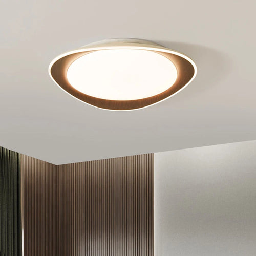 Plafonnier bois véritable chambre lumières LED décor à la maison pour salle d'étude cuisine salon - vue 5 sur 10