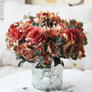 bouquet de pivoines roses en soie pour décoration intérieure