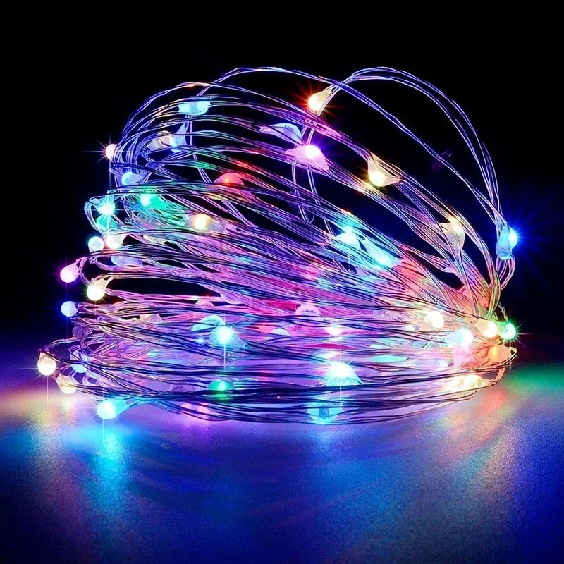 guirlande lumineuse led pour mariage fête jardin et décoration - vue 3 sur 9