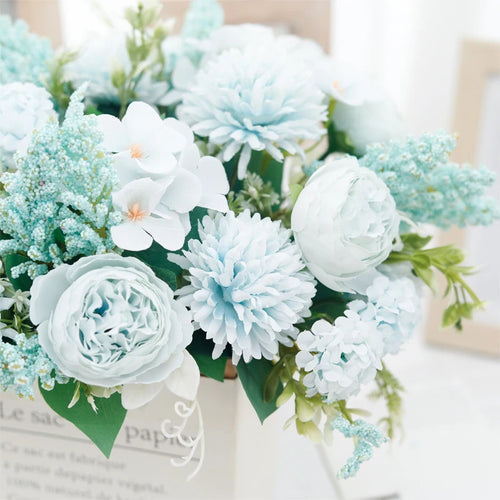 bouquets de mariée en soie pivoine décorations florales pour mariage - vue 7 sur 12