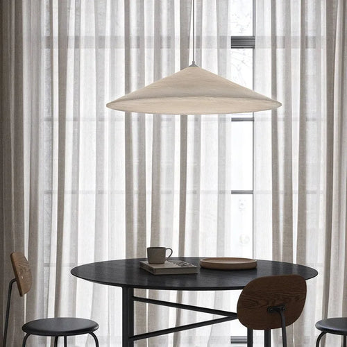 suspension en soie nordique moderne led luminaire suspendu en tissu - vue 4 sur 9