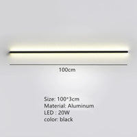 applique murale led moderne avec interrupteur à intensité variable