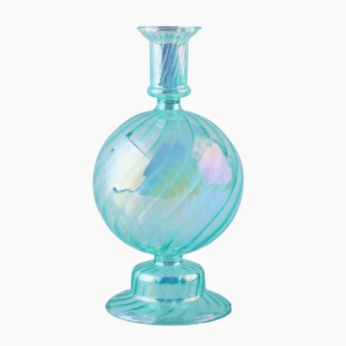 bougeoirs rétro coniques en verre pour décoration élégante - vue 12 sur 32