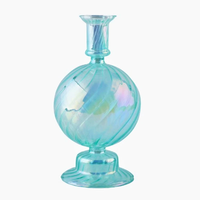 bougeoirs rétro coniques en verre pour décoration élégante - vue 11 sur 32