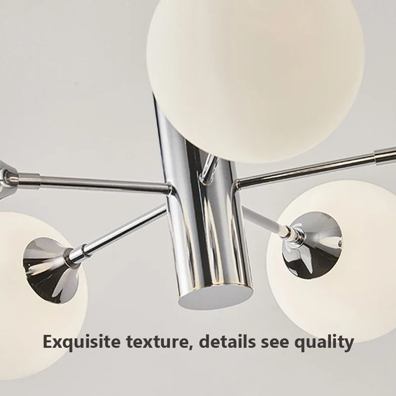 lustre design nordique rétro en haricot magique pour divers espaces - vue 5 sur 9