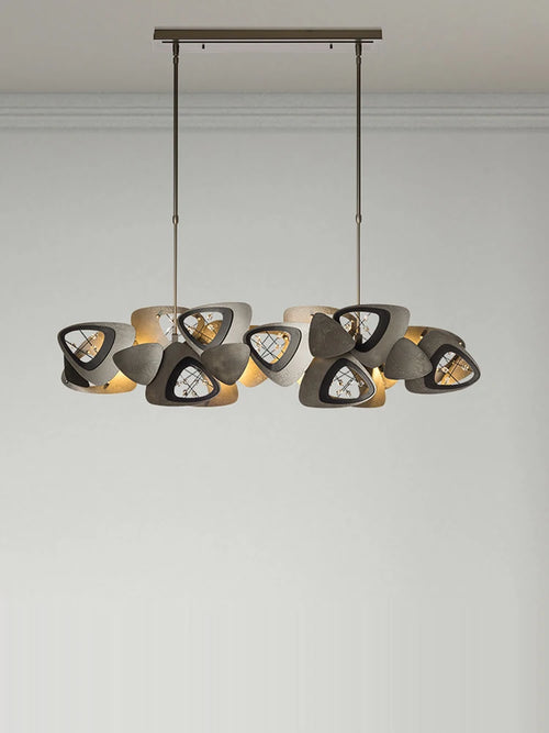 lustre en cristal design tendance éclairage à led moderne - vue 5 sur 12