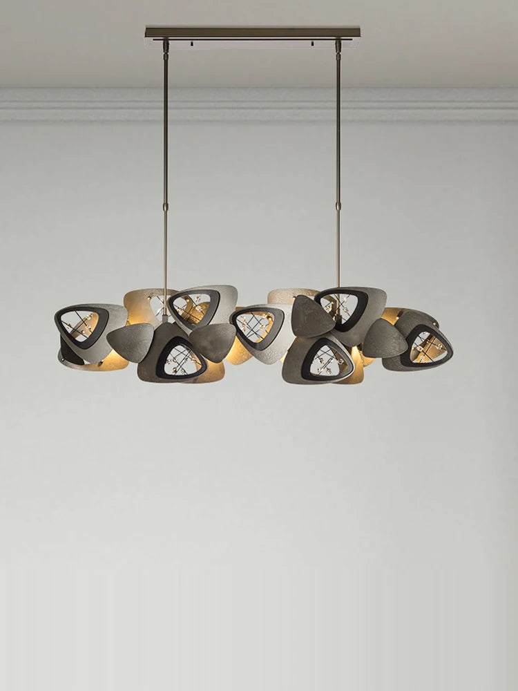 lustre en cristal design tendance éclairage à led moderne - vue 4 sur 12