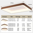 plafonniers led imitation bois éclairage rond rectangle carré
