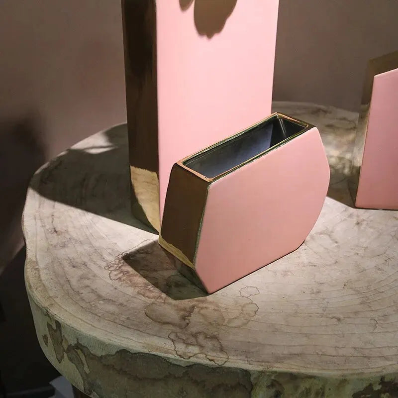 vase en céramique nordique pour fleurs séchées et décoration - vue 3 sur 9