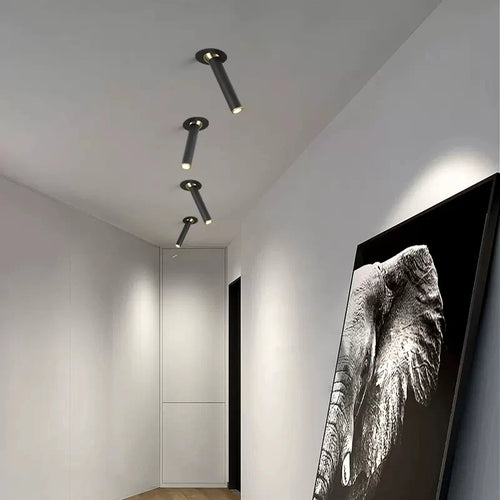plafonnier moderne à leds rotatif pour décoration intérieure - vue 3 sur 9
