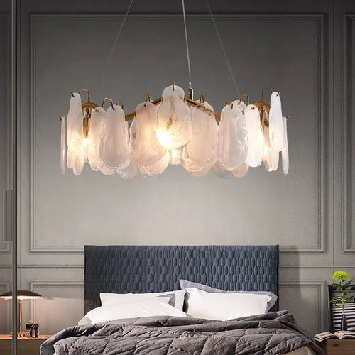 suspension en verre fait main pour un intérieur luxueux - vue 3 sur 8