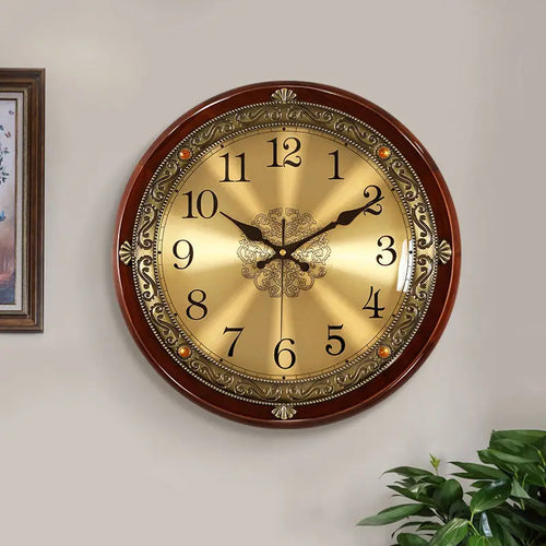 horloge murale silencieuse rétro design 3d pour décoration moderne - vue 3 sur 13